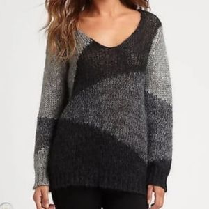 ⏰Colorblock Mohair Tunic Sweater